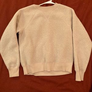 Everlane ReNew Fleece Raglan Sweatshirt in Oat